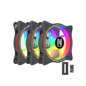 NOVA BLAZEFLOW ARGB 3 Pack Noir