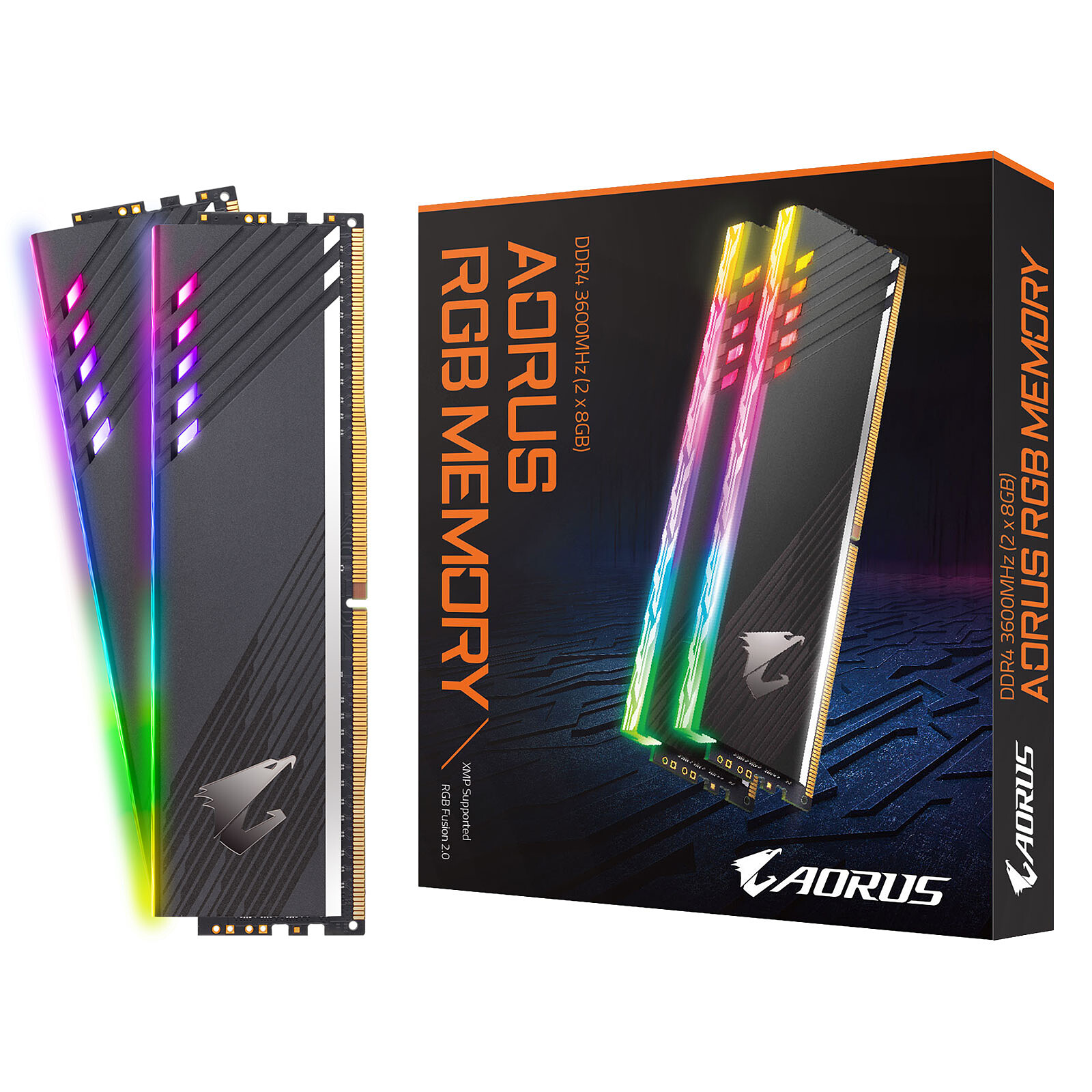 Gigabyte AORUS RGB Memory 16 Go (2 x 8 Go) DDR4 3600 MHz CL18