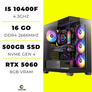 PC Gamer intel i5 12400f/16GB DDR4/500GB SSD| RTX 5060 8GB