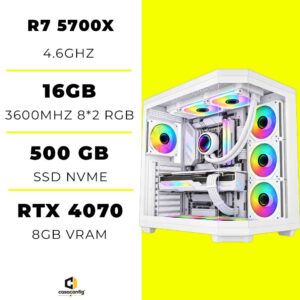 PC Gamer Ryzen 7 5700X/16GB/500GB SSD/RTX 4070 12GB