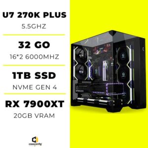 PC Gamer Ultra 7 270K PLUS |RX 7900XT 20GB |32 Go|1TB SSD